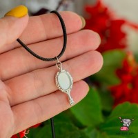 Кулон Зеркало винтажное мини. Модель 2. На шнурке